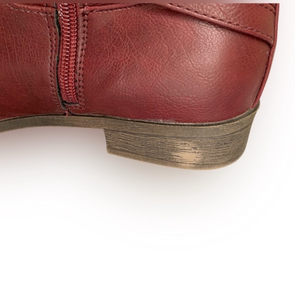 JOURNEE Ivie Boots Knee High Riding Boot Style Wine Color Size 9 Wide Calf VGUC - Picture 10 of 16